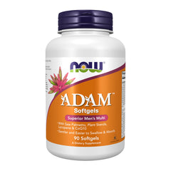 NOW Foods ADAM Softgels, a men's multivitamin with saw palmetto for overall health support