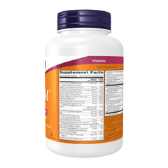 NOW Foods Men's Multivitamin with Saw Palmetto in a bottle featuring supplement facts label
