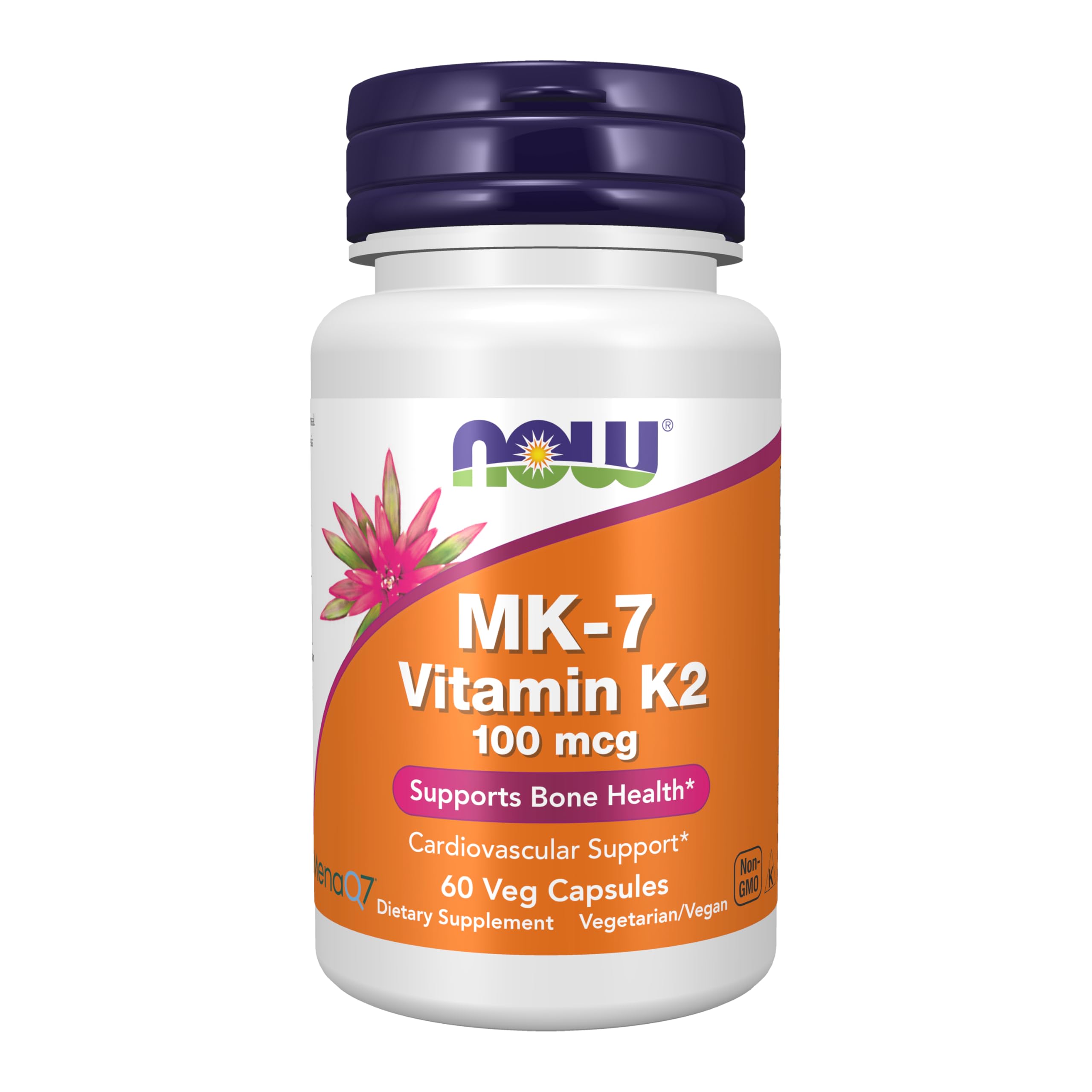 NOW Foods MK-7 Vitamin K2 supplement UAE in a 60 veg capsule bottle for bone health support