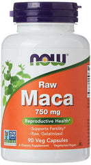 Now Foods Raw Maca capsules 750 mg bottle by NOW 90 vegetarian capsules for reproductive health