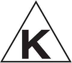 Now Foods Raw Maca capsules packaging kosher symbol black triangle with bold K indicating kosher certification