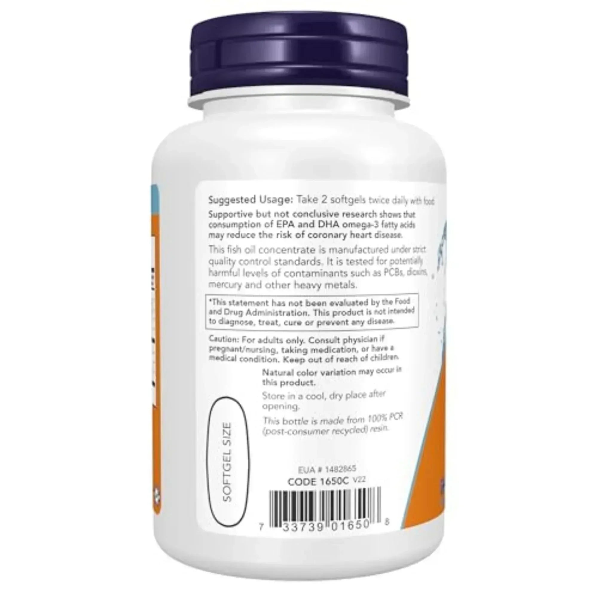 NOW Supplements Omega-3 – 180 EPA / 120 DHA, 100 Softgels - Mumzar