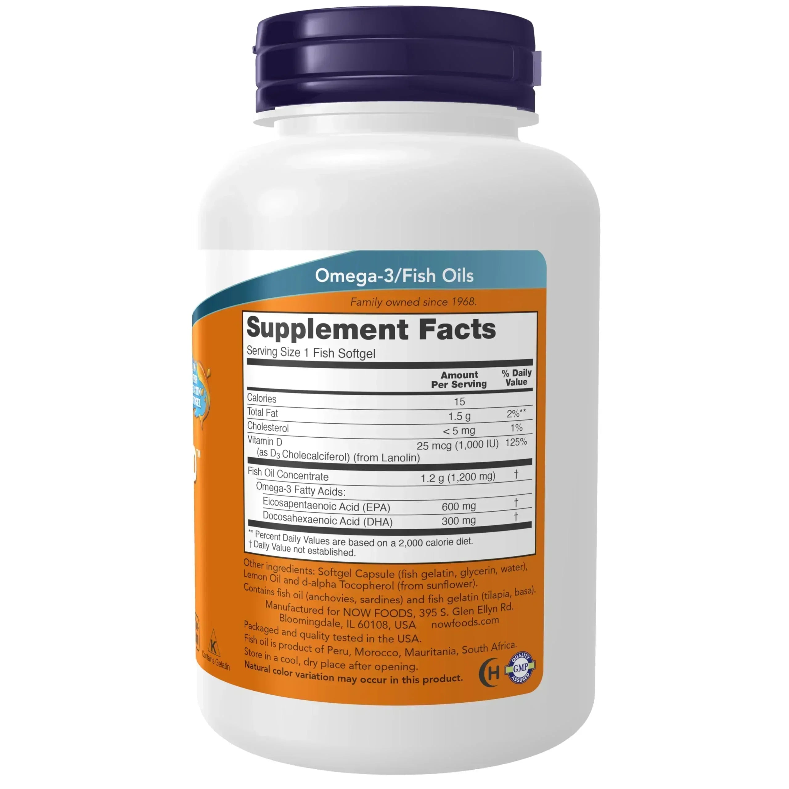 NOW Supplements, Ultra Omega 3-D™, Omega-3 Fish Oil + Vitamin D-3, Cardiovascular Support*, 90 Softgels - Mumzar