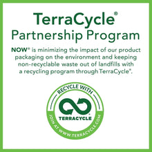 Recycling partnership program card with TerraCycle logo and NOW text