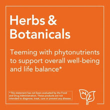 Herbs and Botanicals product information panel with phytonutrients text