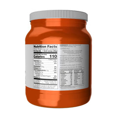 NOW supplement container back label showing nutrition facts and ingredients for whey protein isolate powder UAE