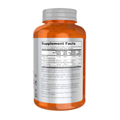 NOW orange supplement bottle showing Supplement Facts label for ZMA supplement for sports recovery