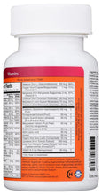 White supplement bottle back label with red stripe and Supplement Facts table
