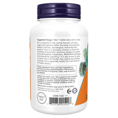 NOW Supplements, Zinc 50 mg, Tablets 250 Count (Pack of 1) - Mumzar