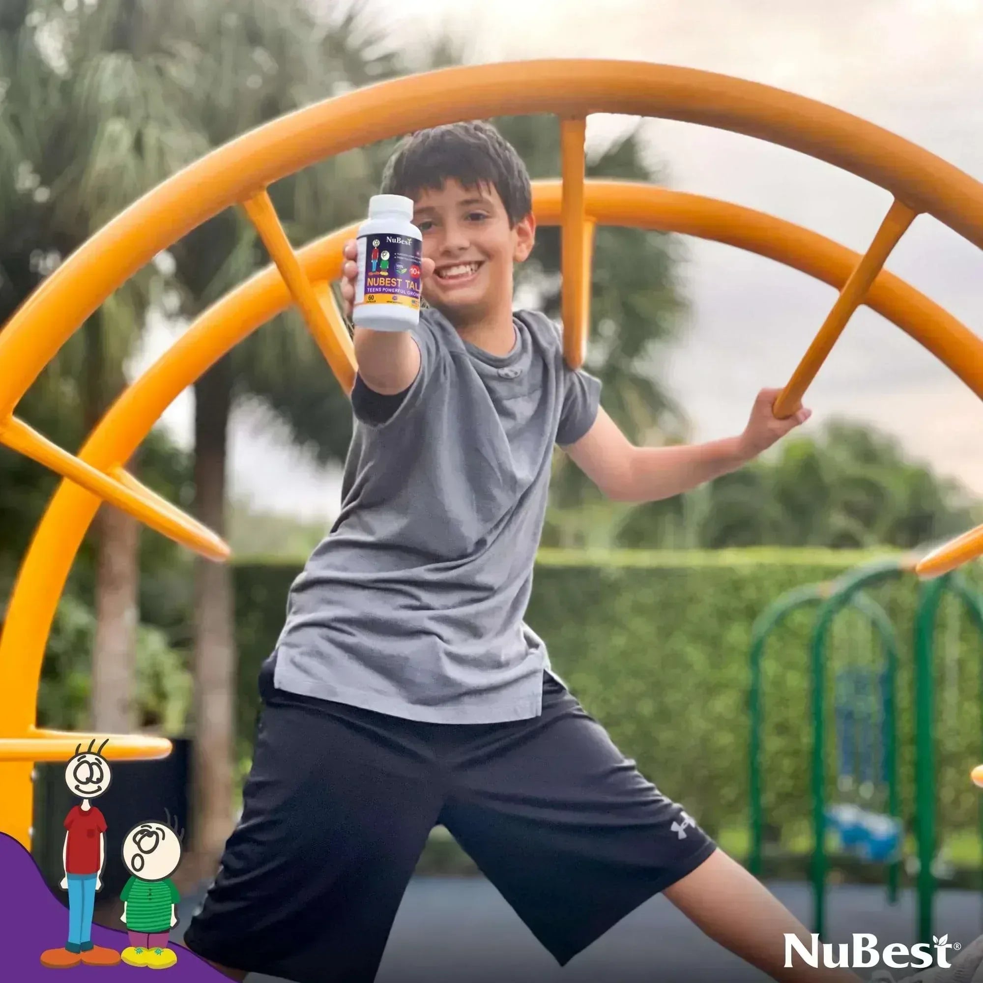 NuBest Tall Height Growth Supplements for Teens - 60 Caps - Mumzar