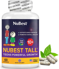 NuBest Tall Height Growth Supplements for Teens - 60 Caps - Mumzar