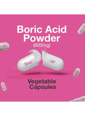 NutraBlast Boric Acid Vaginal Suppositories in vegetable capsules for women's health support