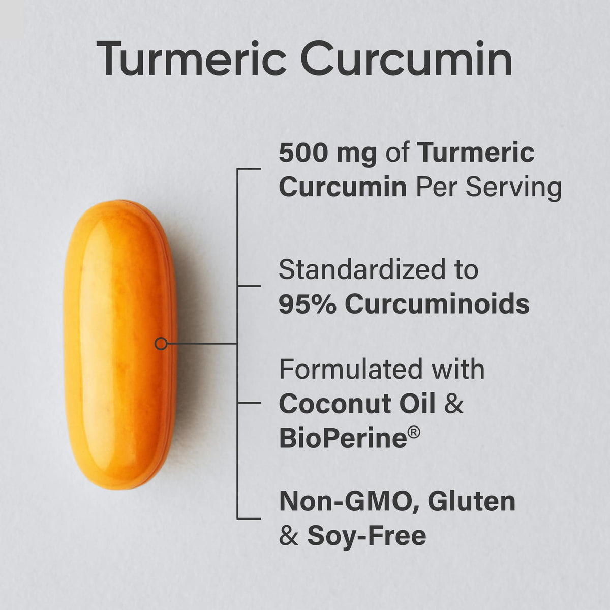 Sports Research turmeric curcumin supplement UAE orange capsule with 500 mg per serving and 95 percent curcuminoids