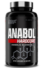 Nutrex Anabol Hardcore anabolic activator bottle, black with silver cap