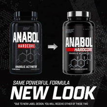 Nutrex Anabol Hardcore bottle with new label design, two bottle display