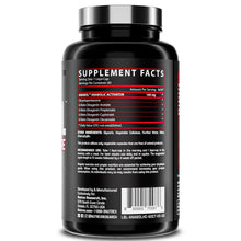 Nutrex Anabol Hardcore bottle back, Supplement Facts table and barcode