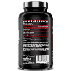 Nutrex Research black supplement bottle showing Supplement Facts label for anabolic activator supplement UAE