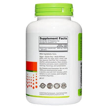 NutriBiotic Ascorbic Acid Vitamin C powder bottle back label with Supplement Facts and ingredients.
