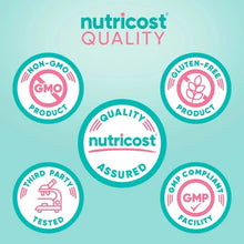Nutricost quality and certification seal icons