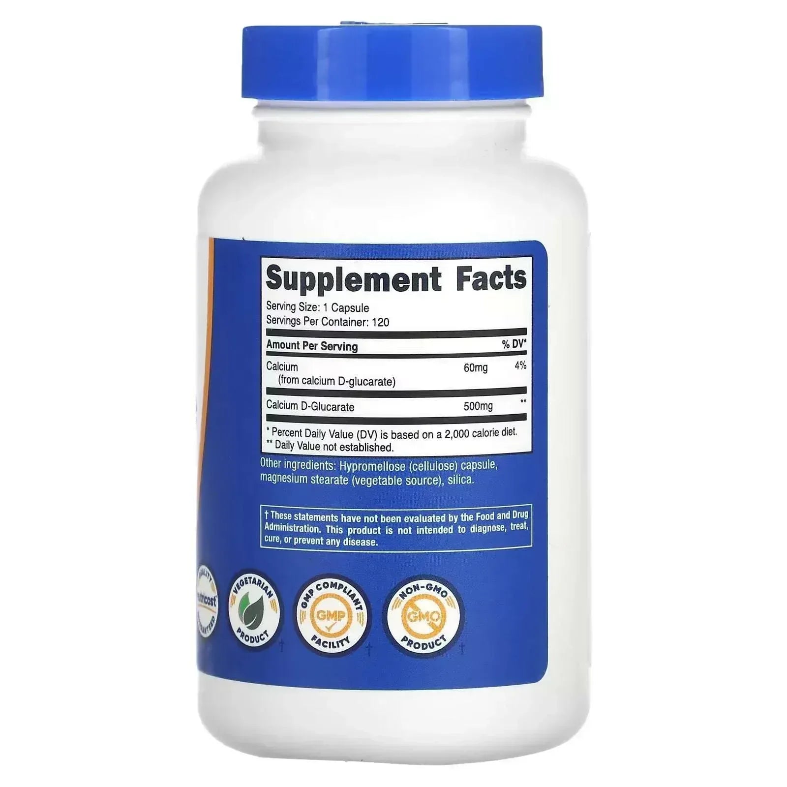 Nutricost Calcium D-Glucarate 500 mg – 120 Capsules - Mumzar