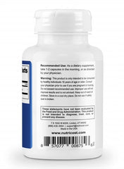 Nutricost CDP choline supplement 300mg bottle with dietary guidelines and usage instructions