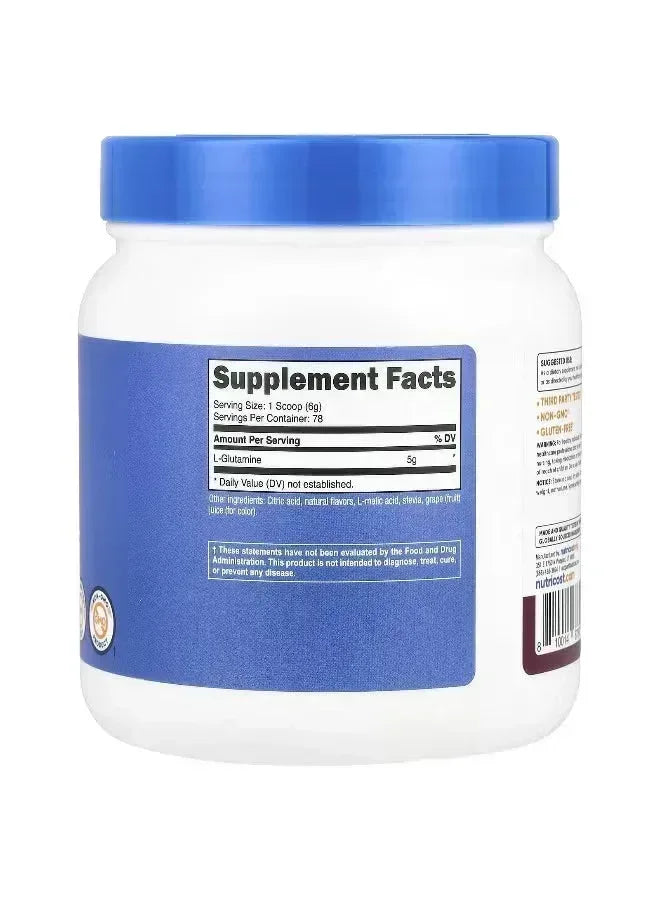 Nutricost L-Glutamine – Blackberry Lemonade, 17.9 oz (500 g) - Mumzar