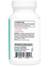 Myo & D-Chiro Inositol supplement bottle back label, directions and warnings