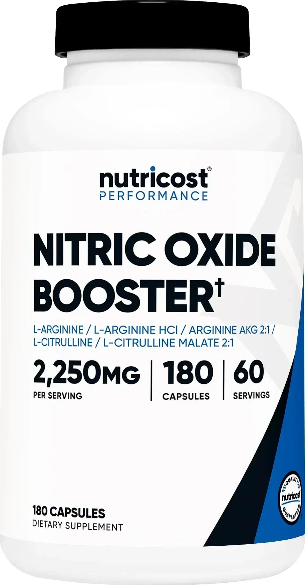 Nutricost Nitric Oxide Booster Supplement - 180 Capsules - Mumzar