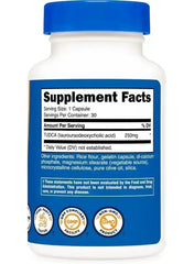 Tudca 250Mg, 30 Capsules (Tauroursodeoxycholic Acid) - Gluten Free, Non-GMO - Mumzar