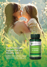 Green supplement bottle with white label and Nutritional logo, tablets