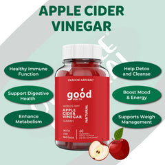 Oladole Natural Apple Cider Vinegar Gummies with Mother – 60 Gummies - Mumzar