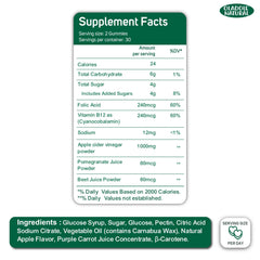 Oladole Natural Apple Cider Vinegar Gummies with Mother – 60 Gummies - Mumzar