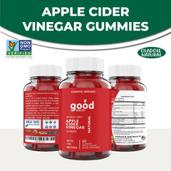 Oladole Natural Apple Cider Vinegar Gummies with Mother – 60 Gummies - Mumzar