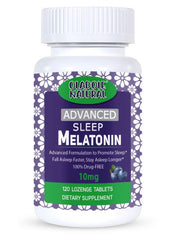 Oladole Natural extra strength sleep tablets 10mg in a dietary supplement bottle for better sleep