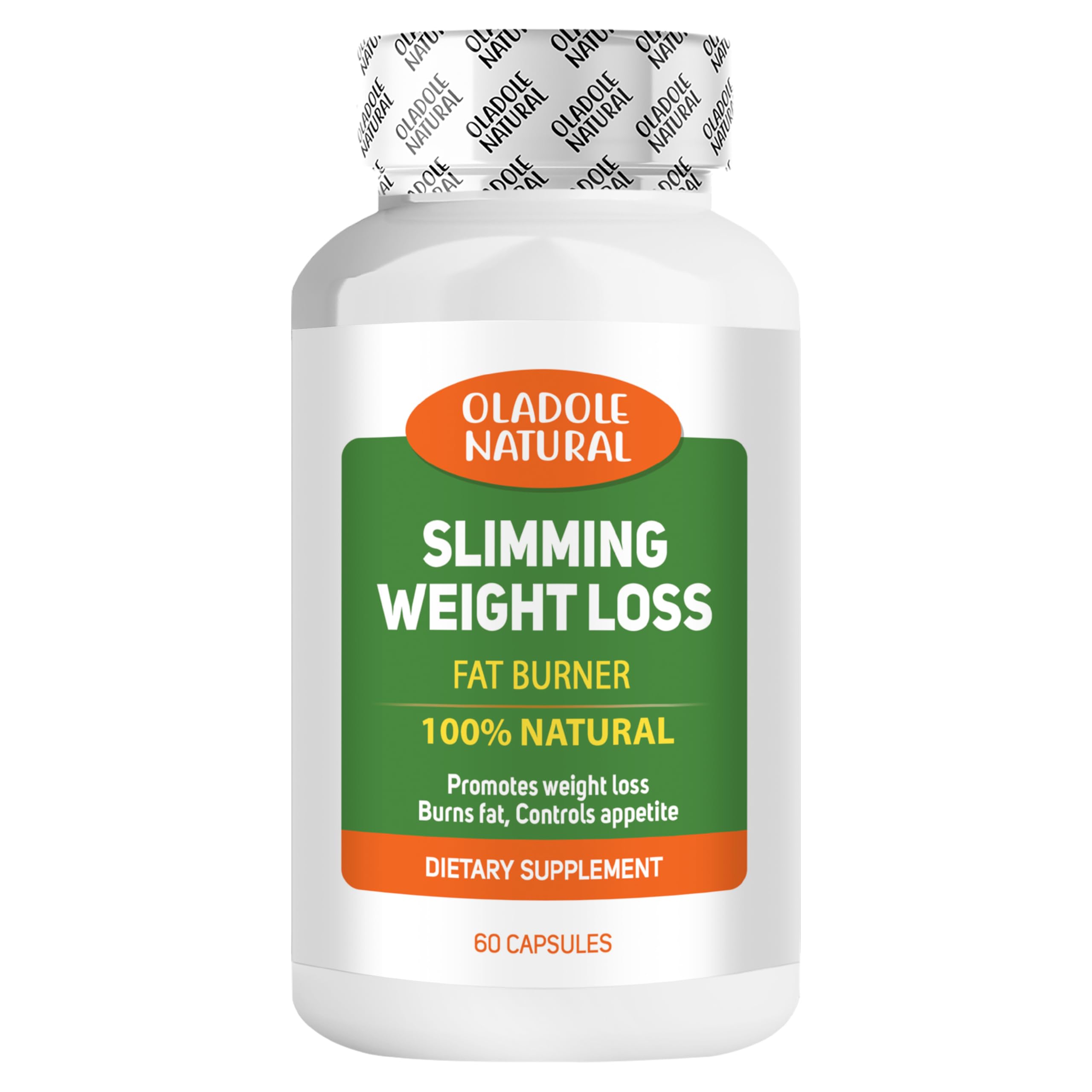 Oladole Natural bottle of natural slimming weight loss pills fat burner 100 percent natural dietary supplement 60 capsules