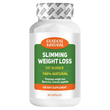 Oladole Natural Slimming Weight Loss fat burner dietary supplement bottle, 60 capsules