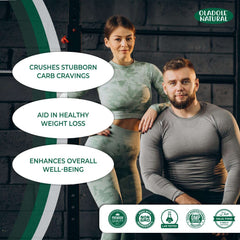 Oladole Natural natural slimming weight loss pills promotional image with fit man and woman in gym