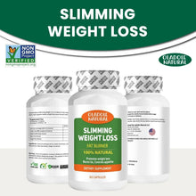 Three Oladole Natural Slimming Weight Loss fat burner capsule bottles, 60 capsules each