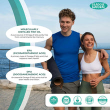 Oladole Natural Omega-3 fish oil bottle shown on outdoor lifestyle graphic