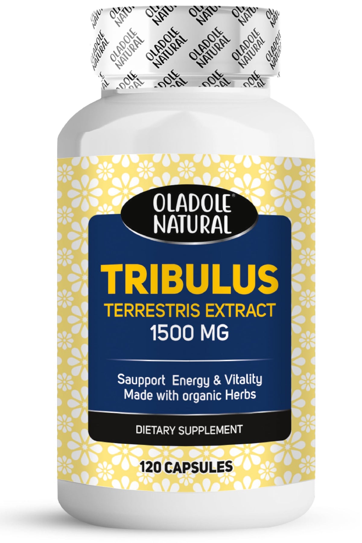 Oladole Natural Tribulus Terrestris extract 1500 mg bottle 120 capsules dietary supplement Tribulus Terrestris supplement UAE