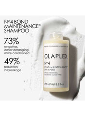 Olaplex No. 4 Bond Maintenance Shampoo in a 250ml bottle for smoother, healthier hair.