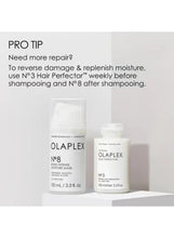 Olaplex No. 8 moisture mask pro tip with other Olaplex bottles