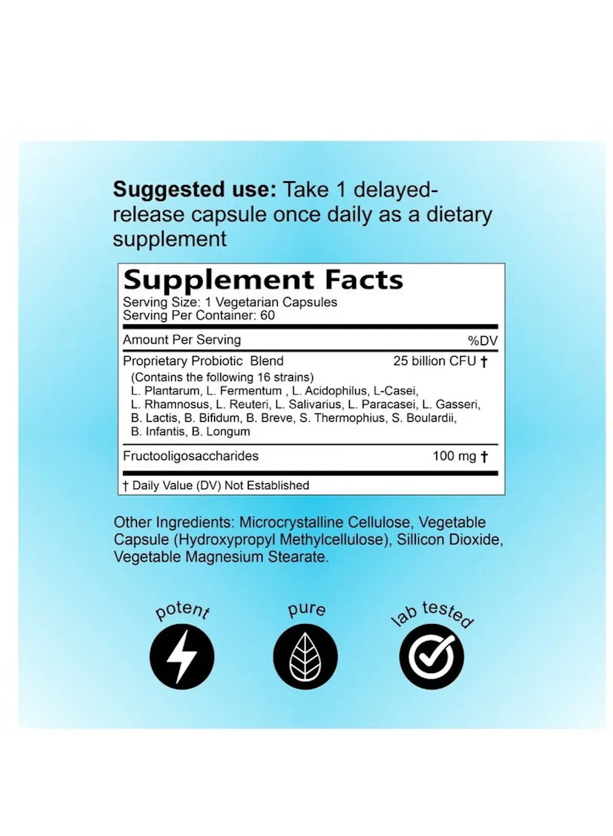 Probiotics 25 Billion CFU with Prebiotic – 60 Capsules | 16 Strains | Digestive, Immune & Gut Health Support - Mumzar