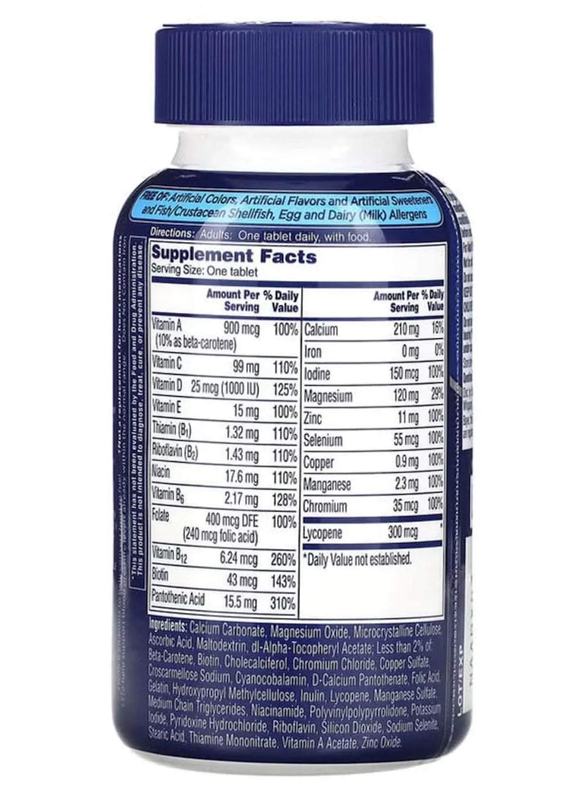 Multivitamin and Multimineral Supplement for Men – 200 Tablets - Mumzar