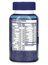 Men’s multivitamin supplement bottle, back label with Supplement Facts