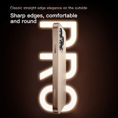 Mumzar mini Android smartphone UAE gold side profile with sharp edges and triple camera bump