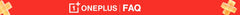 OnePlus FAQ banner with logo on red background showing OnePlus 13R global version smartphone support
