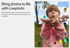 OnePlus 13R global version smartphone showing Livephoto demo of child blowing confetti in park