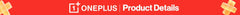 Red OnePlus product details banner with OnePlus logo and OnePlus 13R global version smartphone label