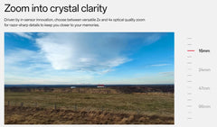 OnePlus 13R global version smartphone sample landscape image showing wide sky and field highlighting optical zoom clarity